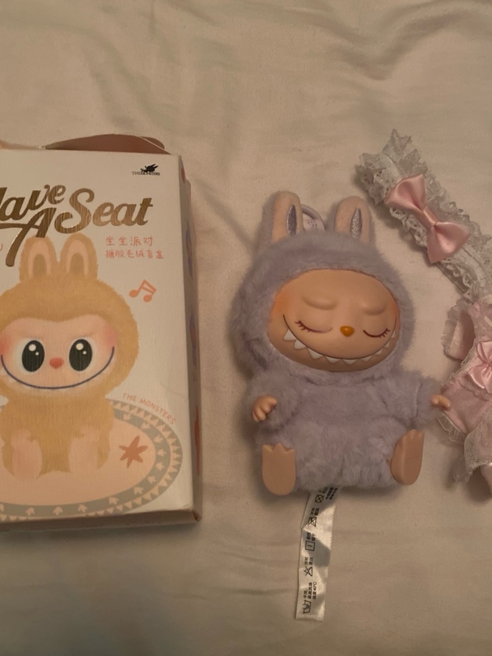 Plush Bunny Monster Doll in Lavender - Soft Cuddly Kids Toy